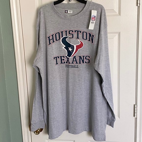 NFL Team Apparel Houston Texans Long Sleeve Shirt / T-Shirt Size 2XLT - Picture 2 of 10